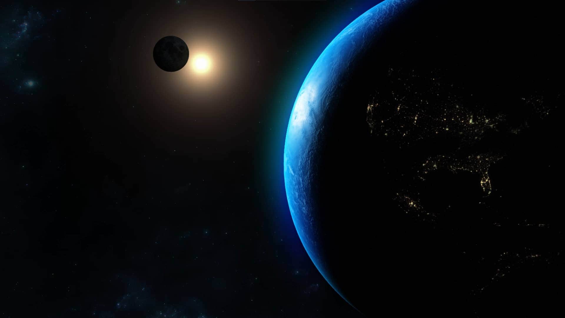 Solar eclipse over Egypt